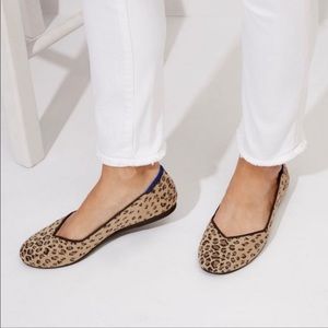 Rothy’s The Flat Round Toe Cheetah Size 6.5 Brand New In Box